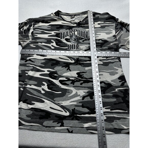 Camo Shirt Mens XL 2013 Nantucket Harpoon Run Biker Rally Camouflage Pirate - Picture 12 of 16